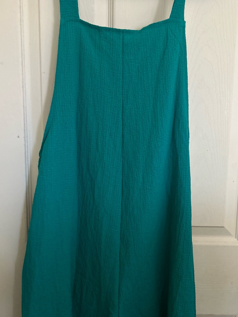 Amazon Teal Tie-Shoulder Short Romper. NWOT - Picture 7 of 12